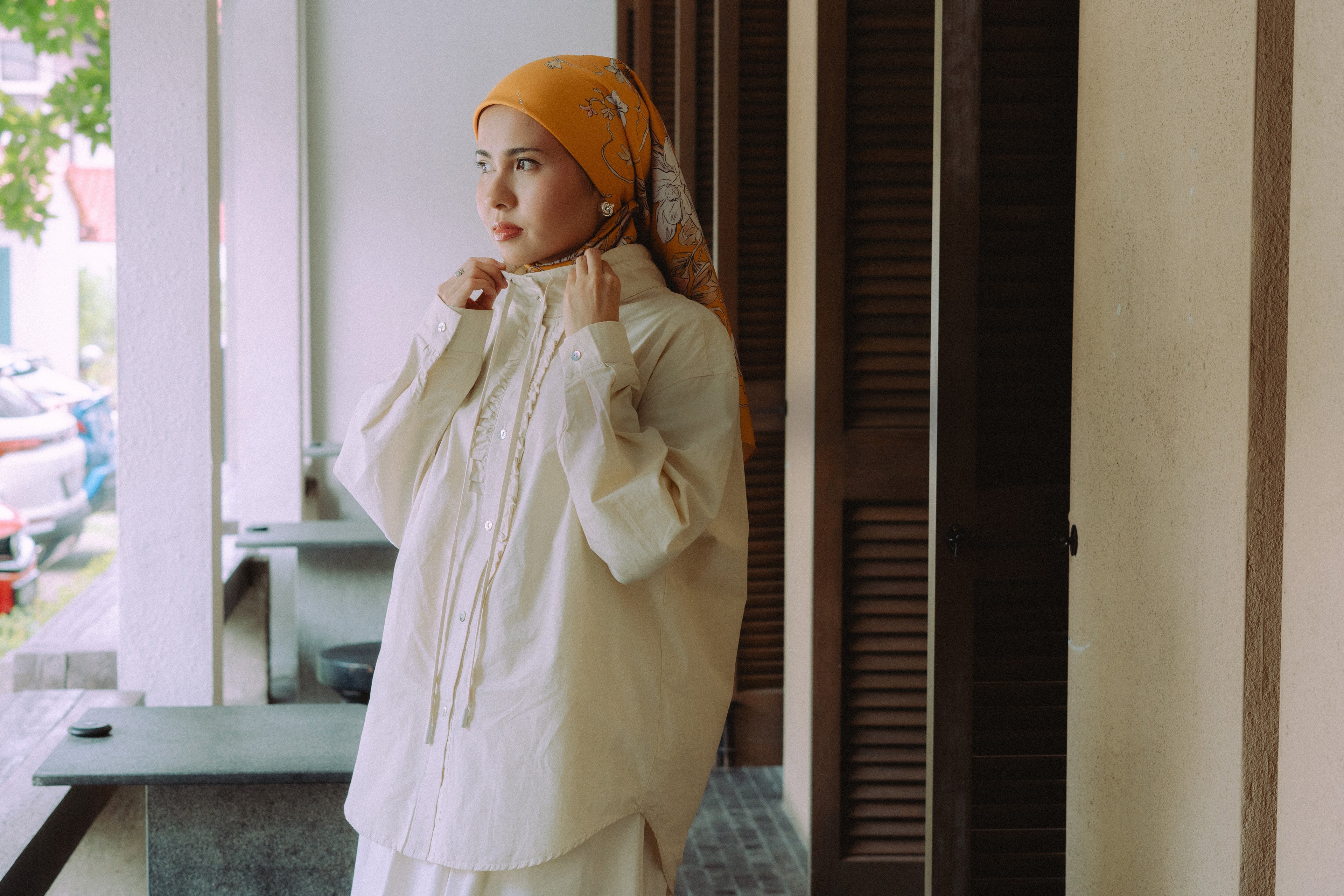 The Nadia Cotton Collared Shirt