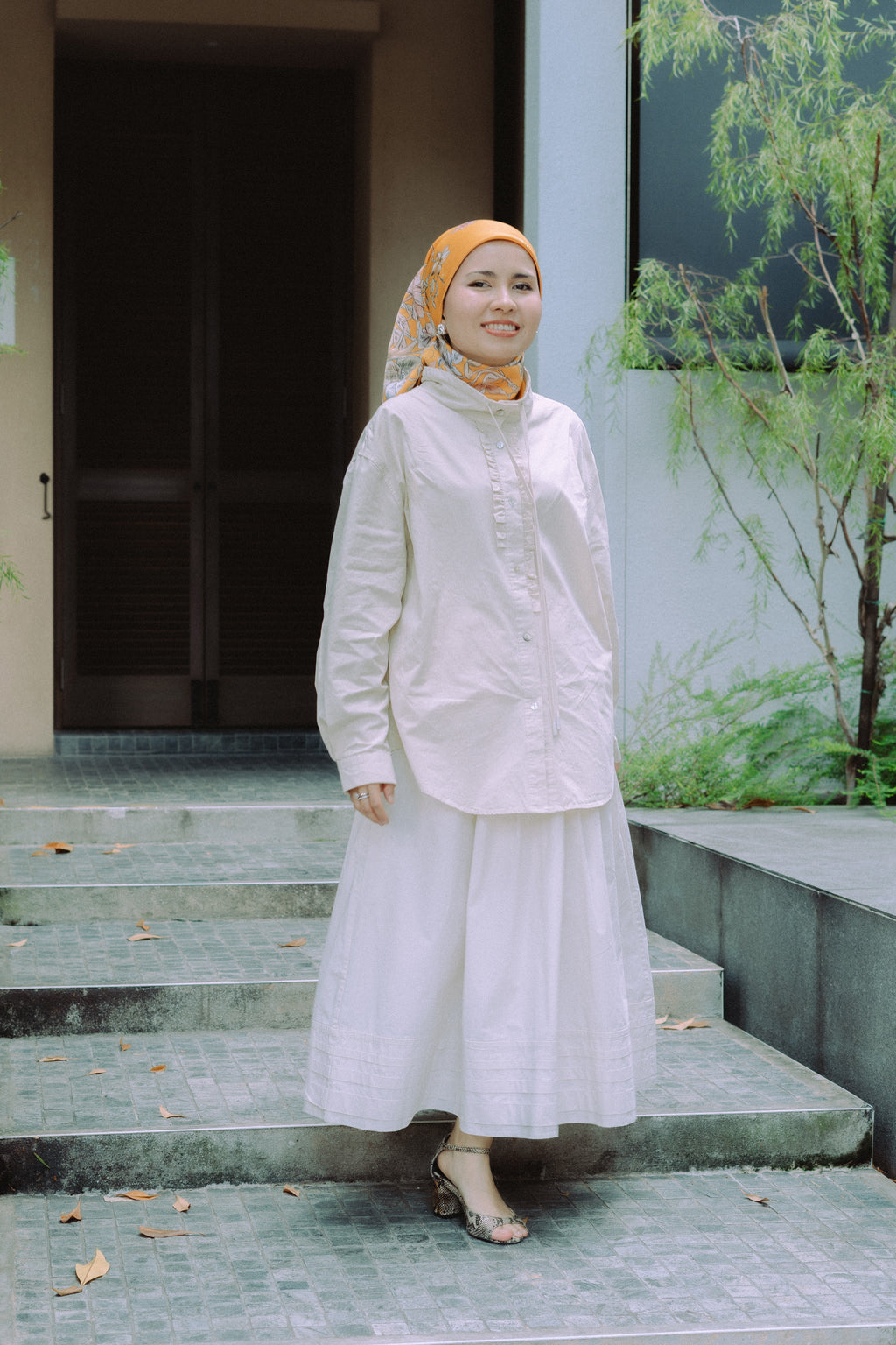 The Nadia Cotton Collared Shirt